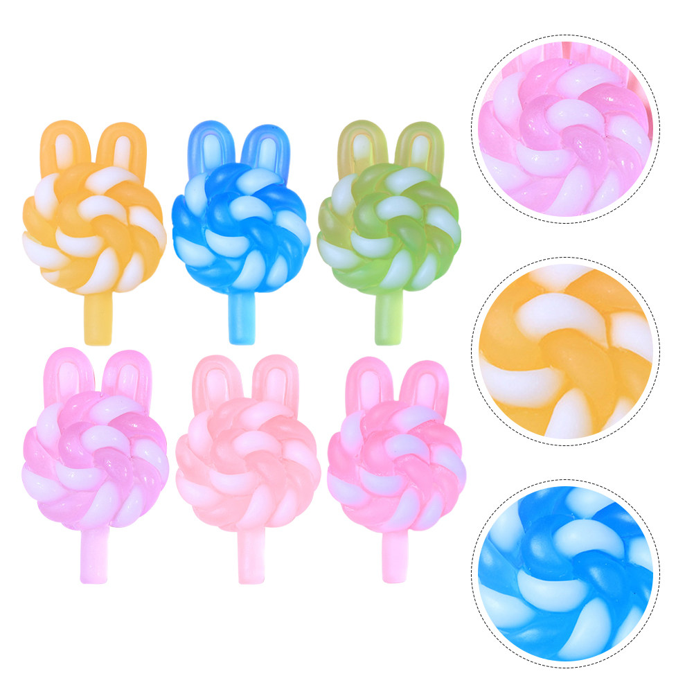 24Pcs Cute Cartoon Lollipop Ch - đánh giá và giá Resin Craft Supplies