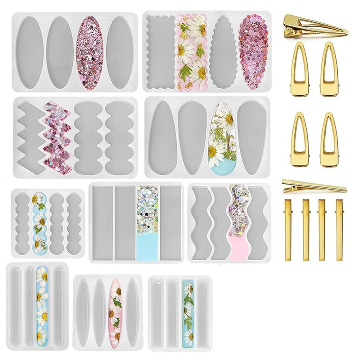 Home Tool Silicone Hair Clip M - đánh giá và giá Epoxy Uv Resin Kit