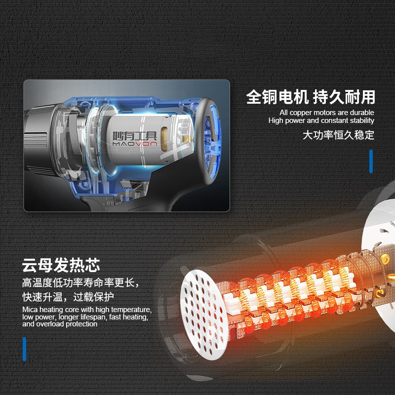 Lithium battery heat gun recha - đánh giá và giá Heat Gun Small