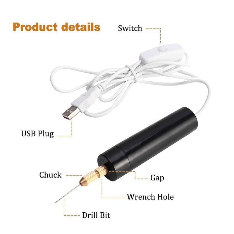 USB Mini Rotary Drill 3 Bit Se - đánh giá và giá Resin Craft Workshop