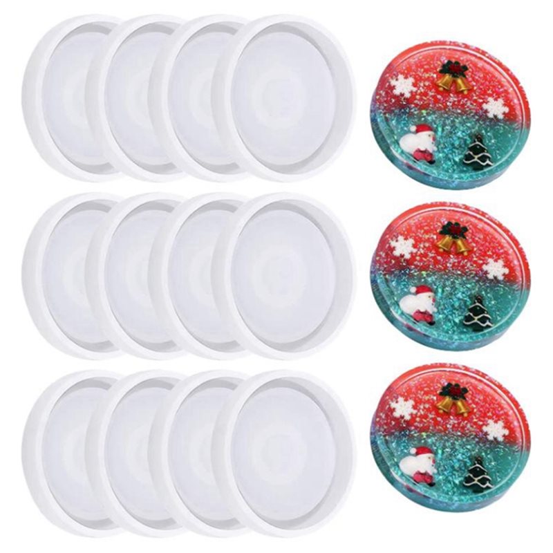 75STO-36 Pack DIY Round Silico - đánh giá và giá Coaster Mold Round
