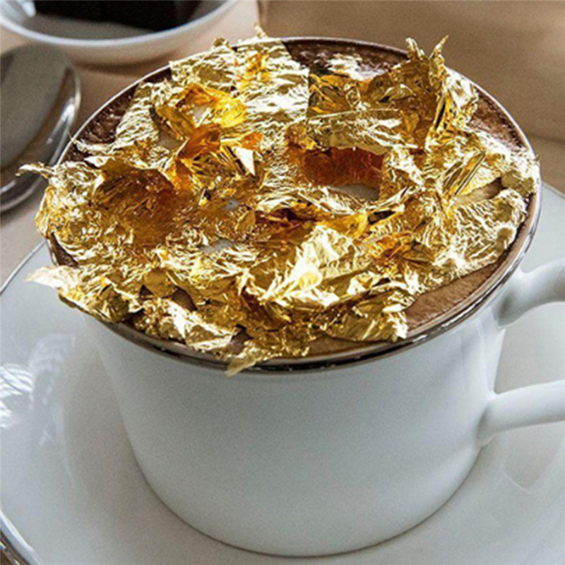 100 Pcs Sheets Pure 24K Gold F - đánh giá và giá Gold Foil Flakes