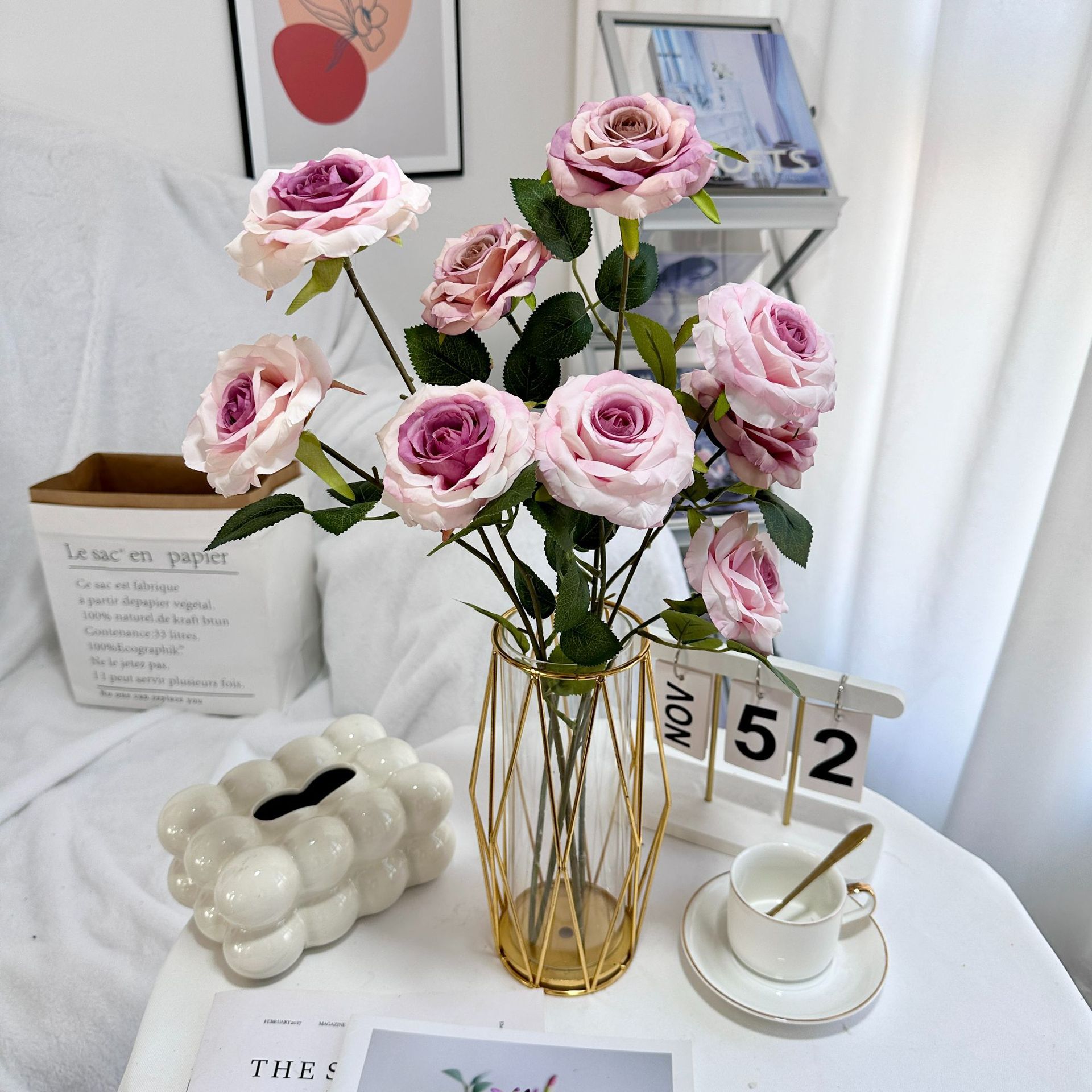 Realistic 3-Head Diamond Roses - đánh giá và giá Dried Flower Bulk