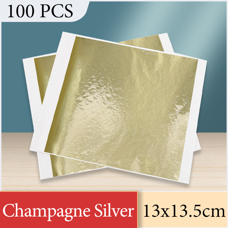 13X13.5Cm Champagne Giấy Bạc G - đánh giá và giá Gold Foil Flakes