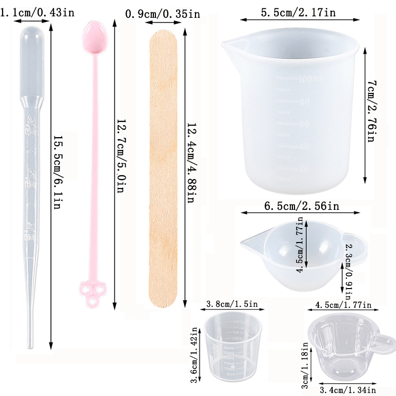 Uv Epoxy Resin Casting Tools K - đánh giá và giá Mixing Cup Silicone