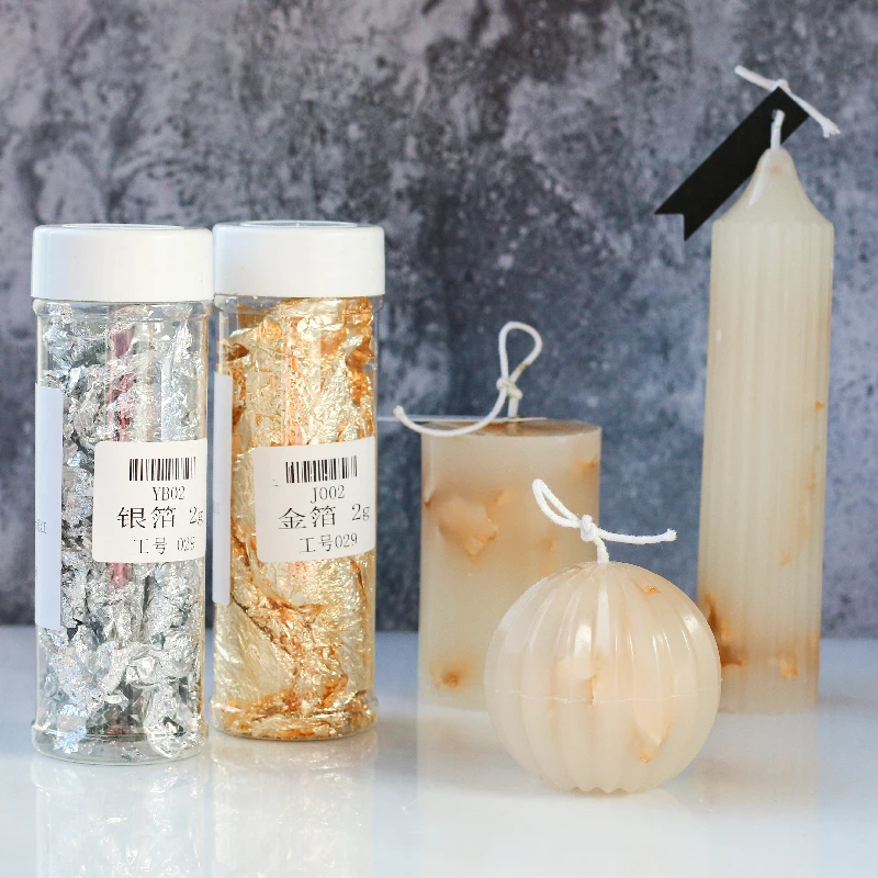 Tay Sáng Tạo Nến Làm Vật Liệu  - đánh giá và giá Gold Foil Flakes