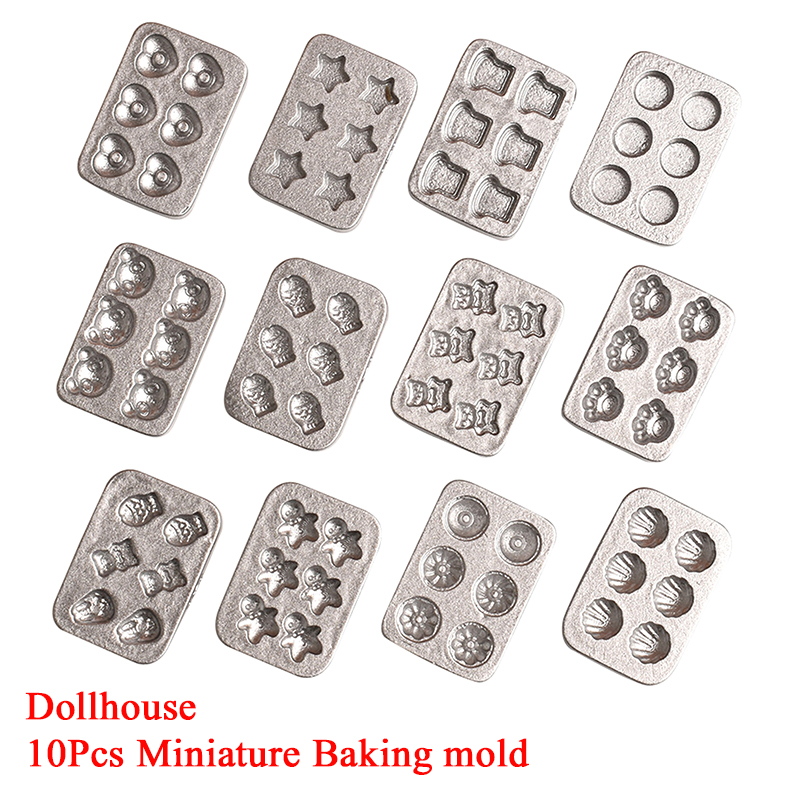10pcs Doll House Miniature Min - đánh giá và giá Silicone Mold Tray