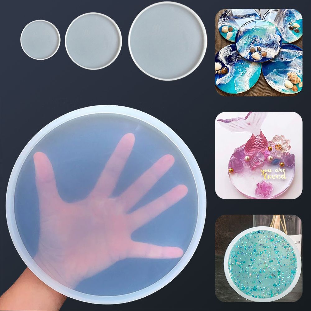 Transparent Fluid Arts Round C - đánh giá và giá Coaster Mold Round