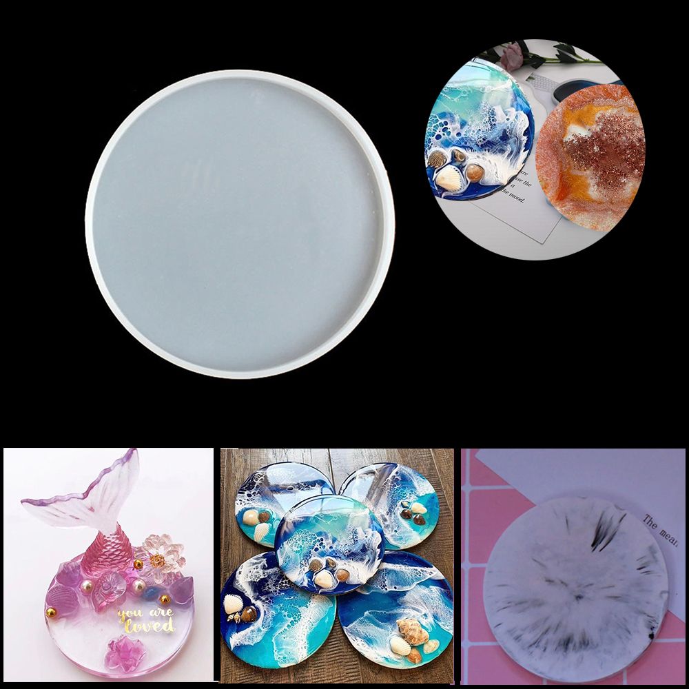 Transparent Fluid Arts Round C - đánh giá và giá Coaster Mold Round